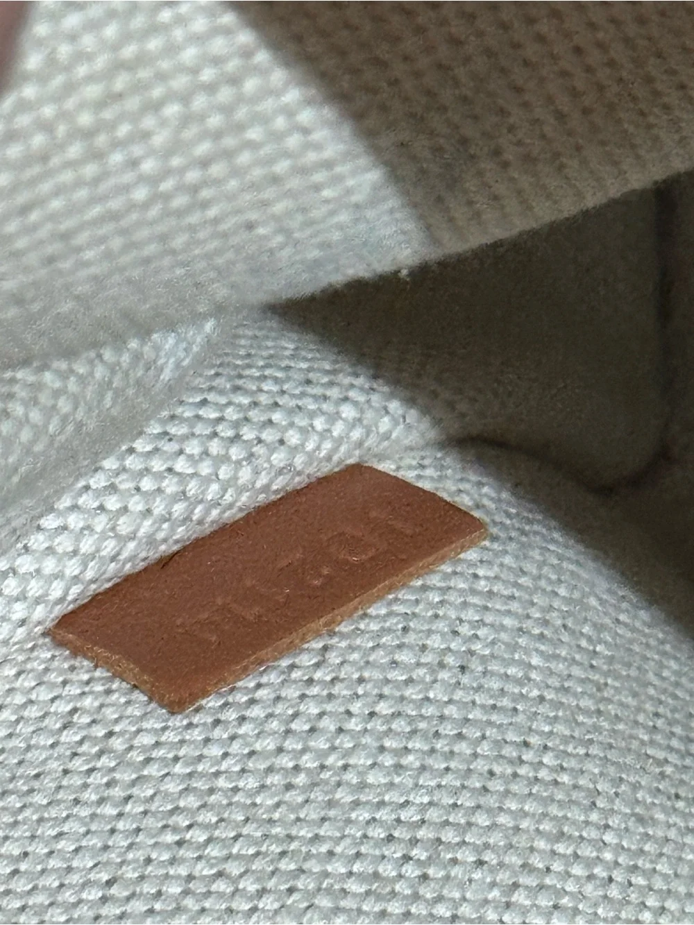Moynat M Nomad Pouch (brown M monogram canvas with leather trim and wrist strap)